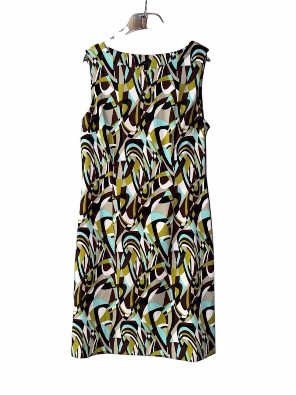 connected apparel Multicolor Geometric Sleeveless Shift Dress